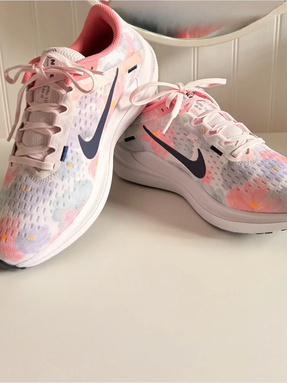 Nike Women's Floral Print Trainers - Cotton Candy 🍭🍬🍭